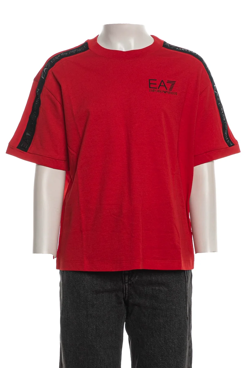 T Shirt Ea7 Ss Series R Tee Da Bambino Rossa