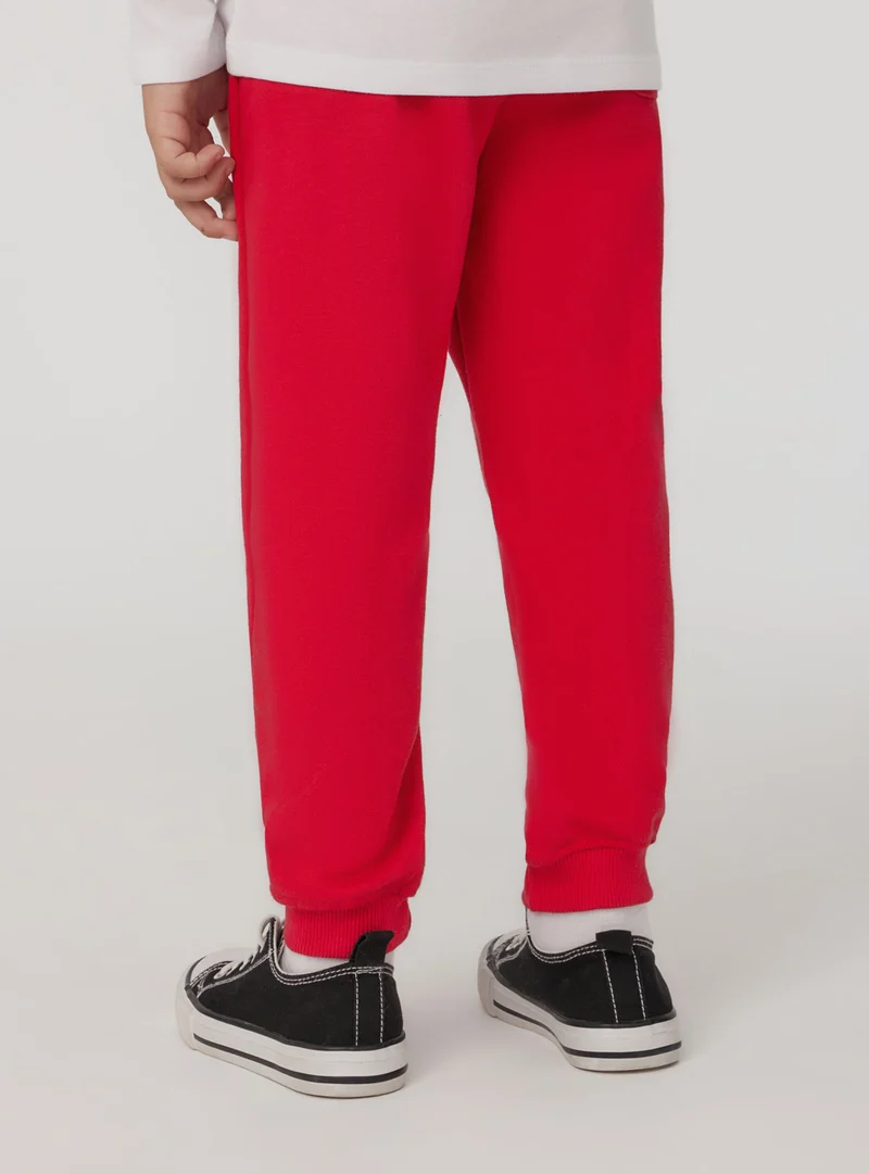 Pack 2 pantaloni tuta tinta unita con coulisse