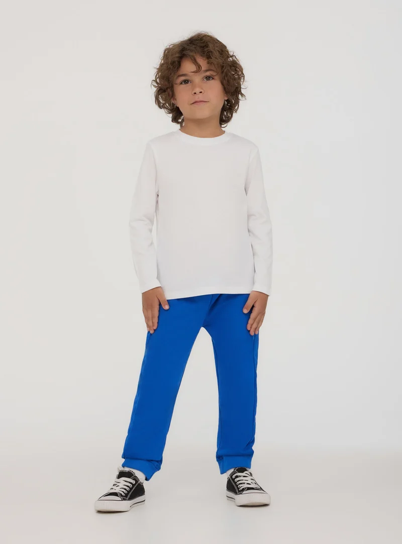 Pack 2 pantaloni tuta tinta unita con coulisse
