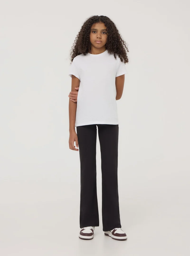 Pack 2 leggings lunghi a zampa