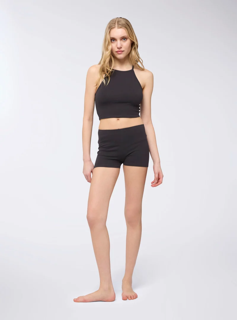 Pack 3 leggings corti tinta unita