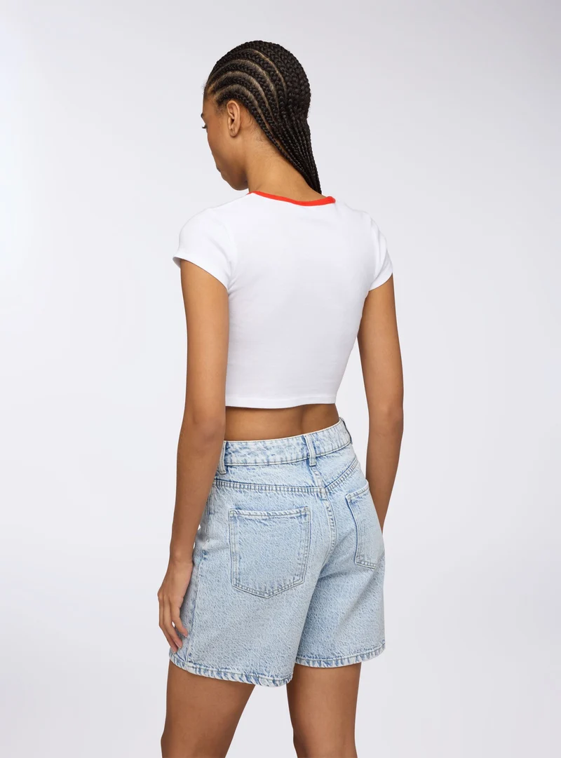 Bermuda in denim chiaro