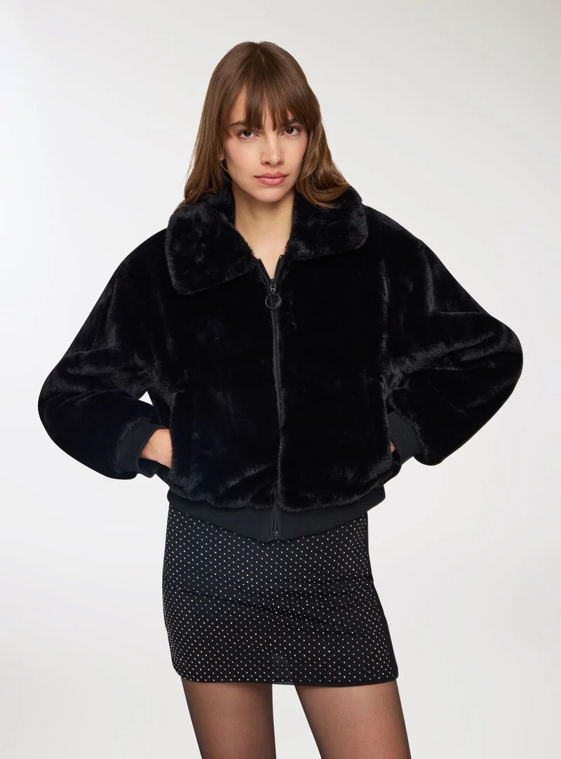 Bomber in similpelliccia