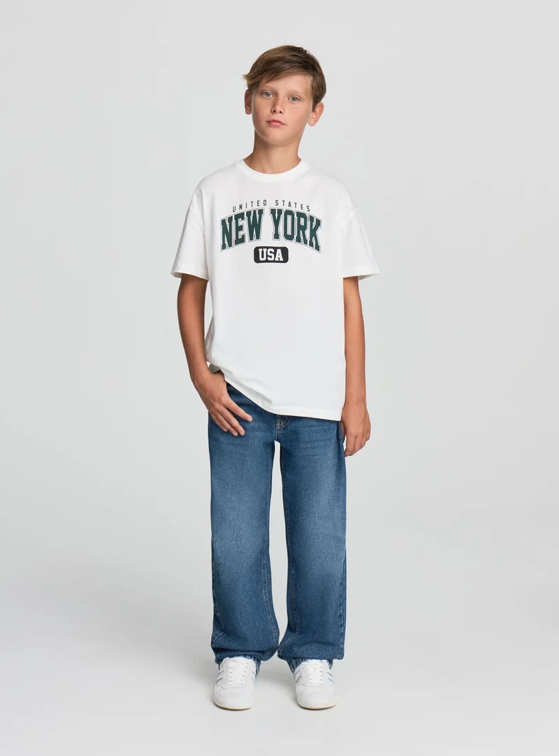 Jeans scuri relaxed fit