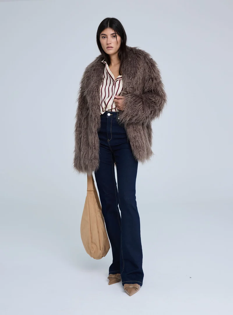 Cappotto in similpelliccia