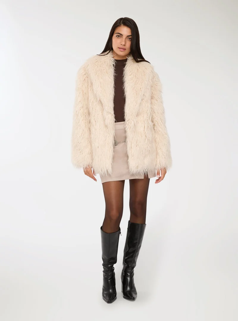 Cappotto in similpelliccia