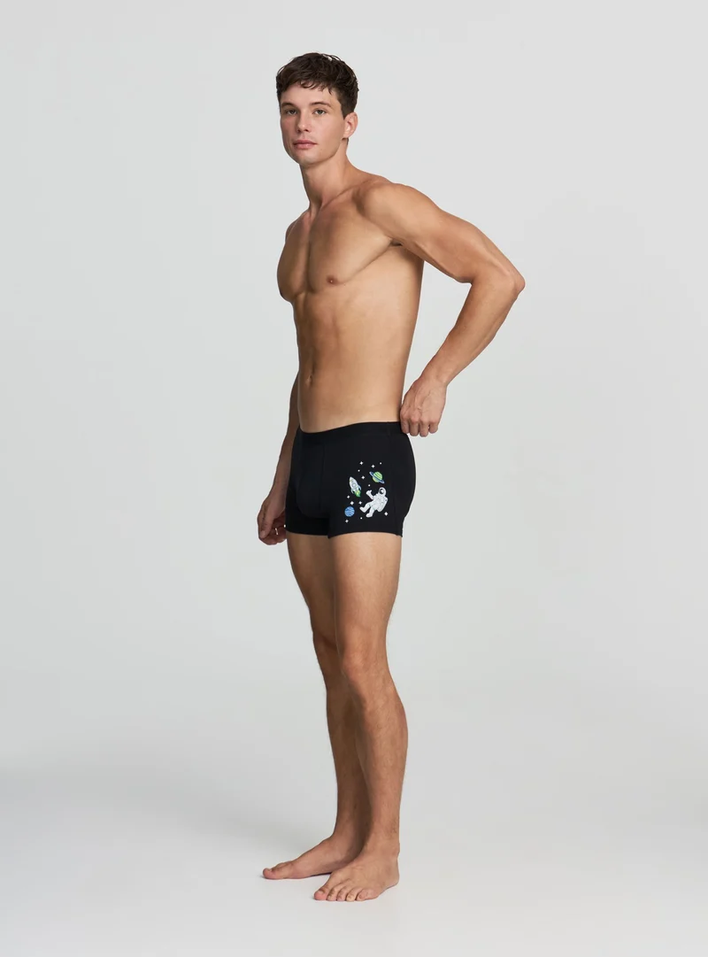 Boxer con stampa spazio