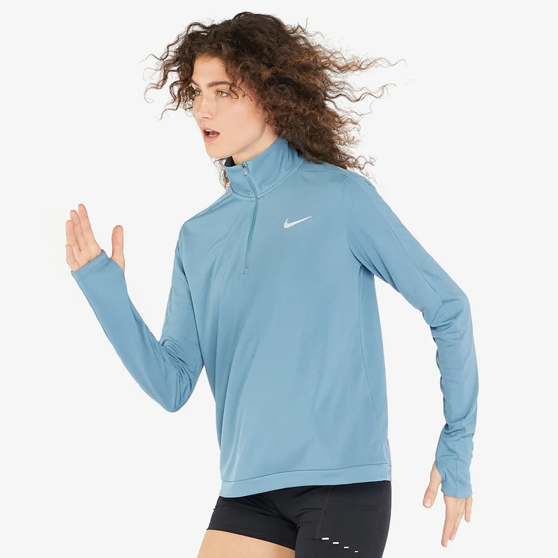 Nike Felpa pullover con zip a 1/4 – Donna Dri