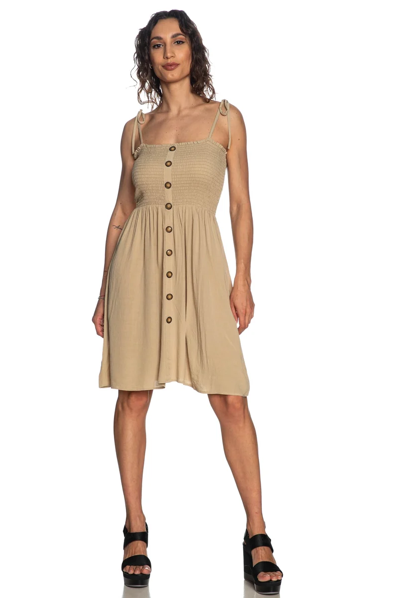 Abito Corto Only Annika Da Donna Beige