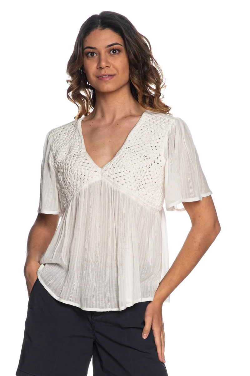 Blusa Tiffosi Tothemy Da Donna Bianca