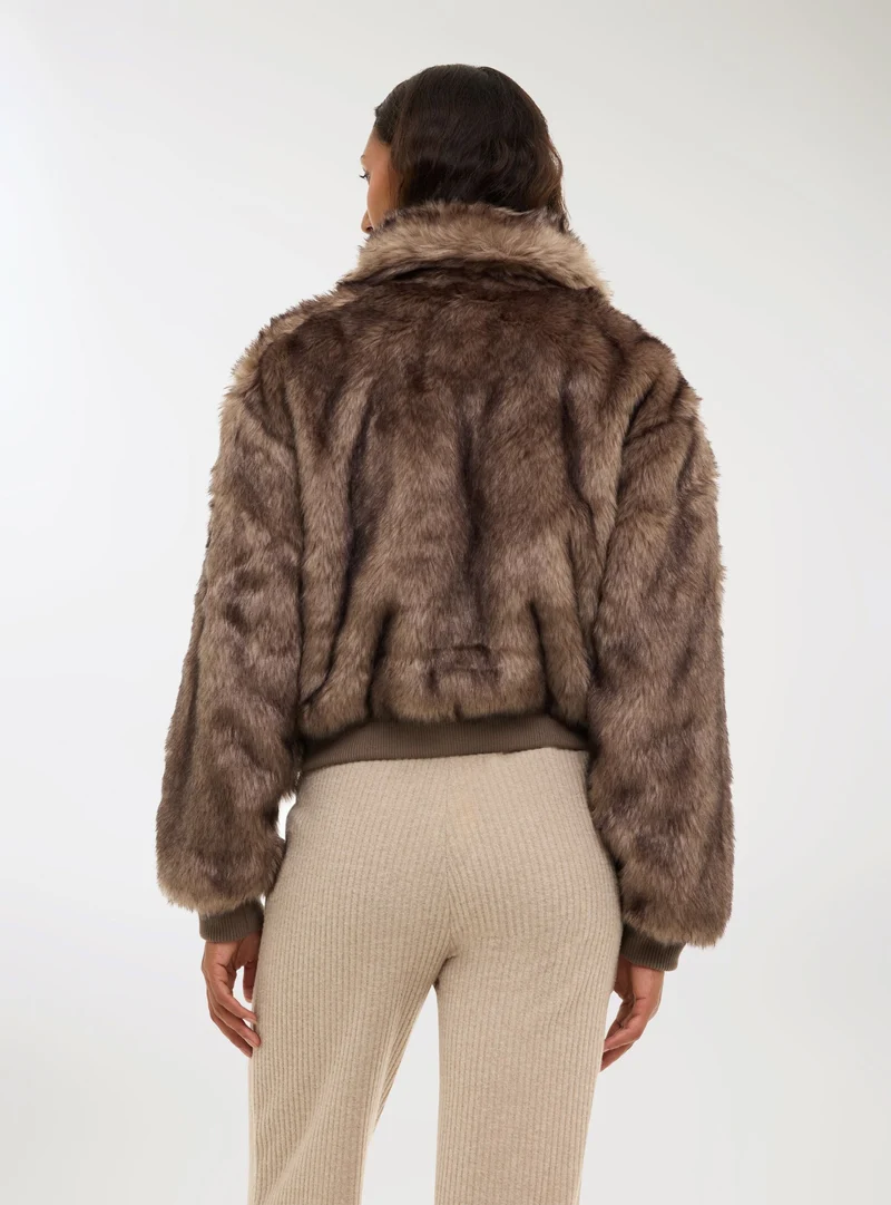 Bomber similpelliccia
