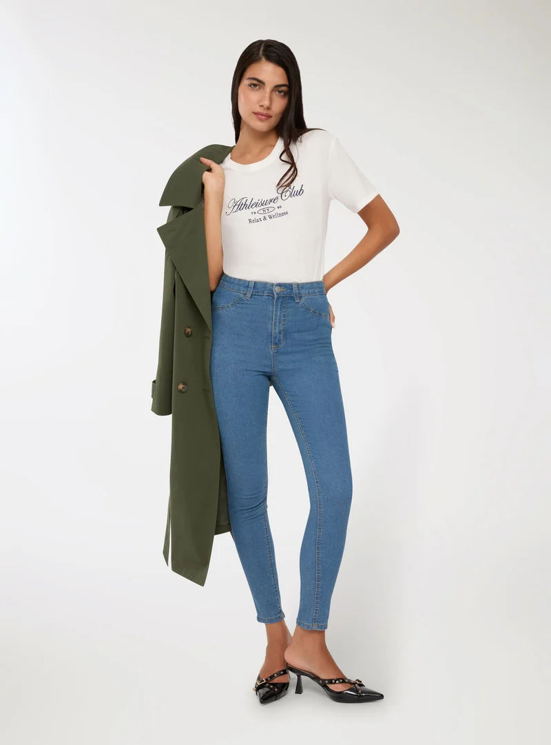 Jeggings a vita alta