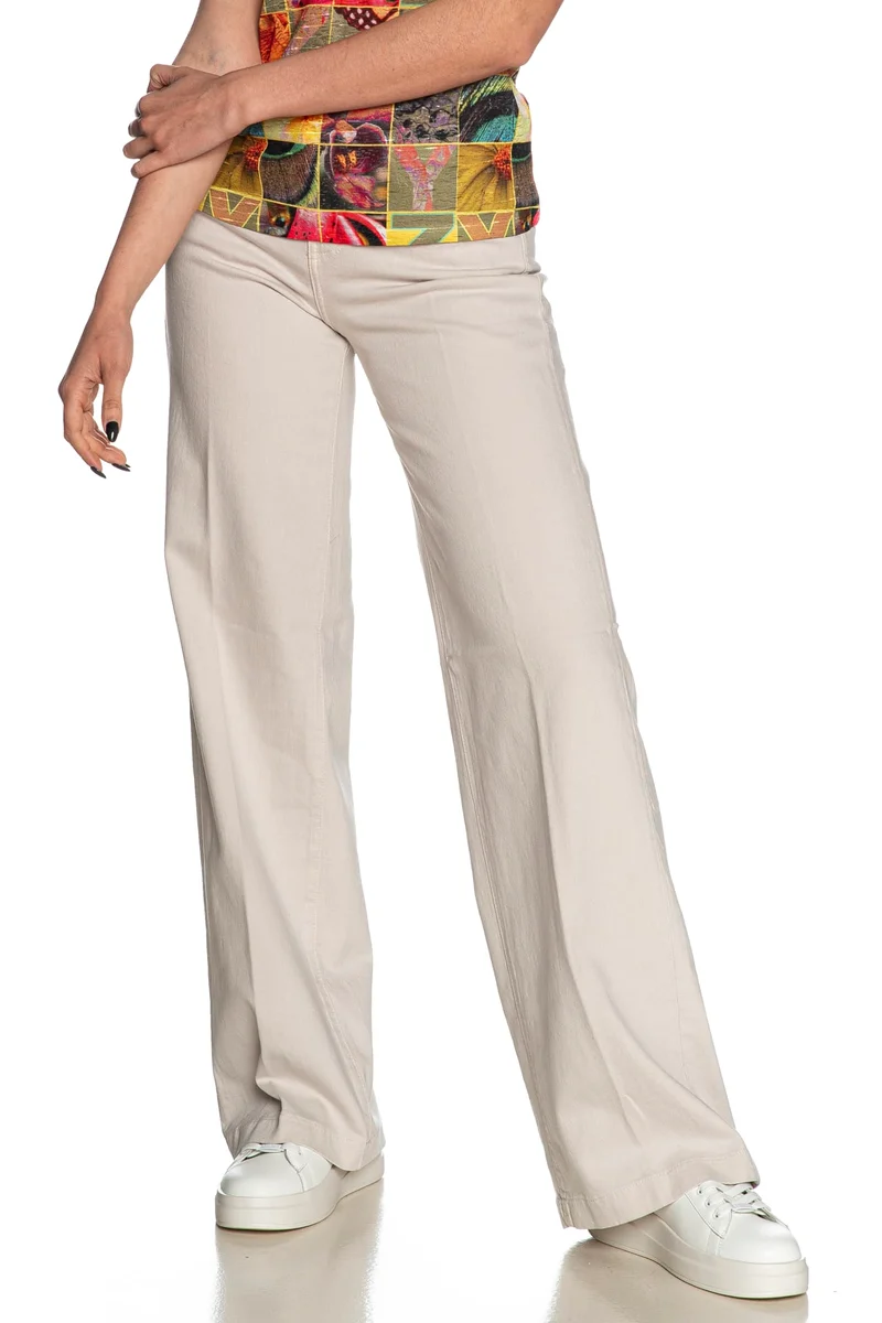 Jeans Guess Garment Dyed Da Donna Denim Beige