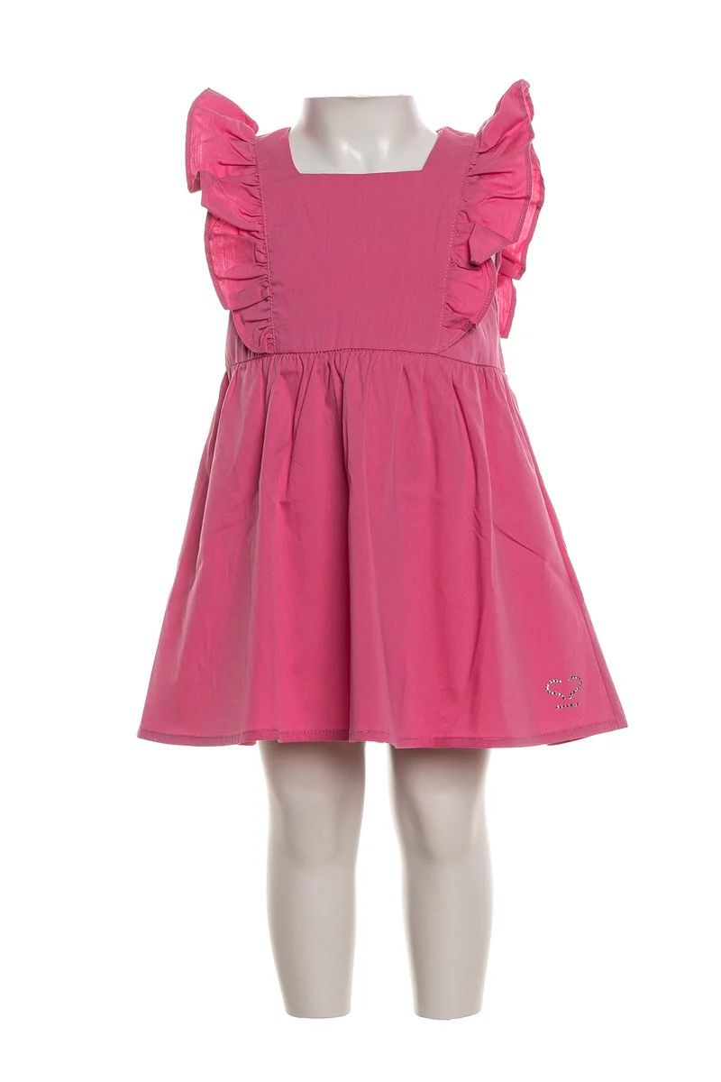 Abito Corto Sarabanda Sleeveless Fly Da Bambina Ciclamino