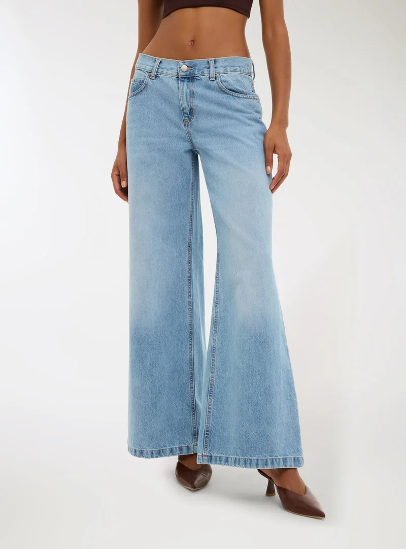 Jeans baggy a vita bassa