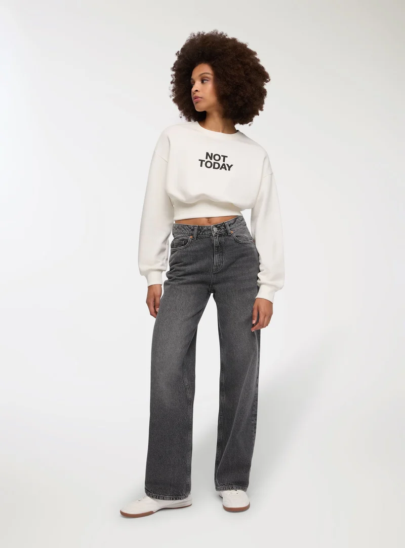Jeans cinque tasche wide leg