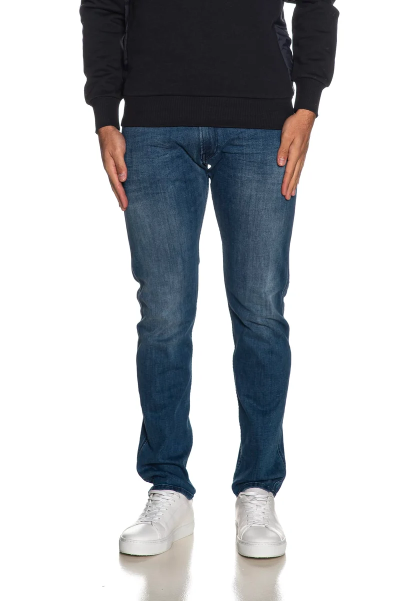 Jeans Replay Anbass Da Uomo Denim Blu Medio