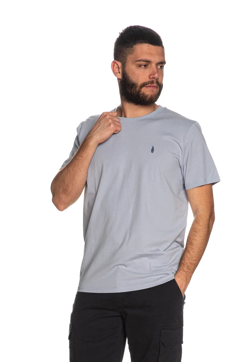 T Shirt Walt Bay Basic 1 U Da Uomo Cielo
