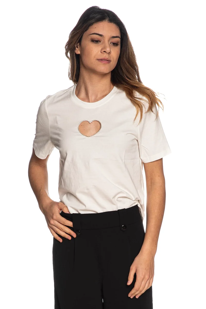 T Shirt Only Love Da Donna Bianca