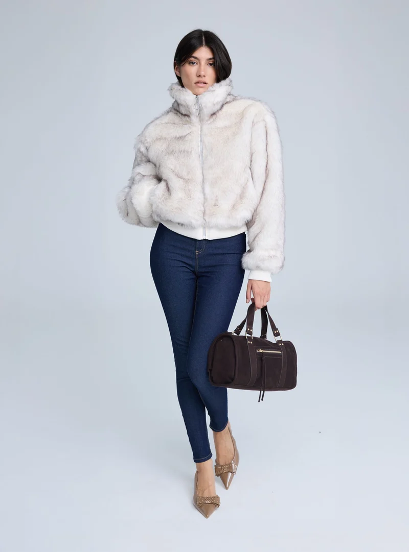 Bomber similpelliccia