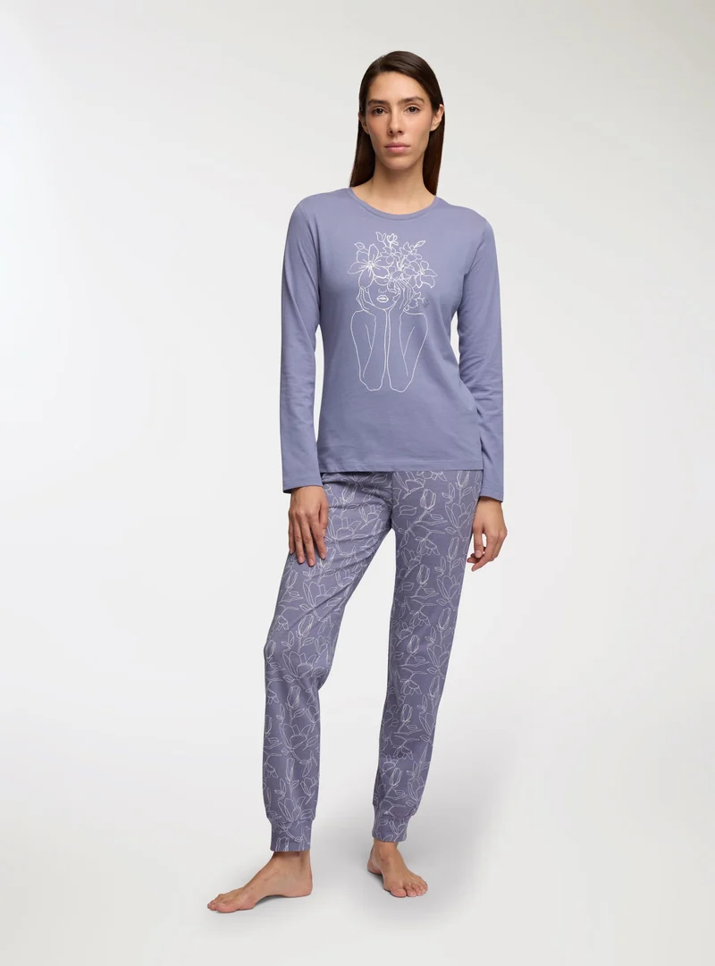 Set pigiama con stampe floreali