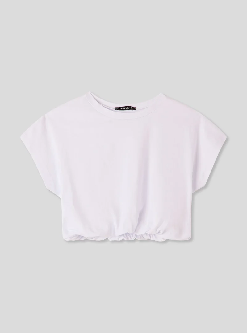 T-shirt crop balloon