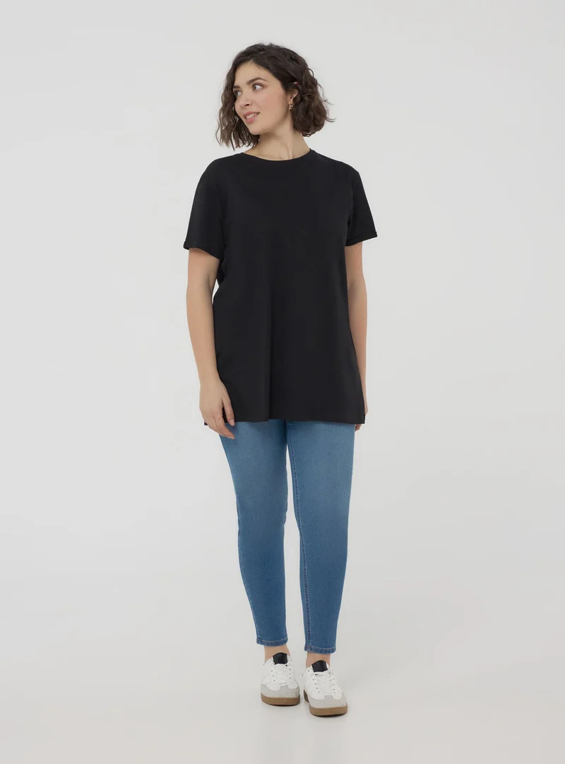 T-shirt tinta unita maxi
