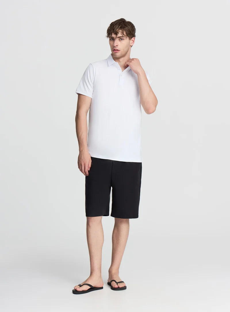 T-shirt polo tinta unita