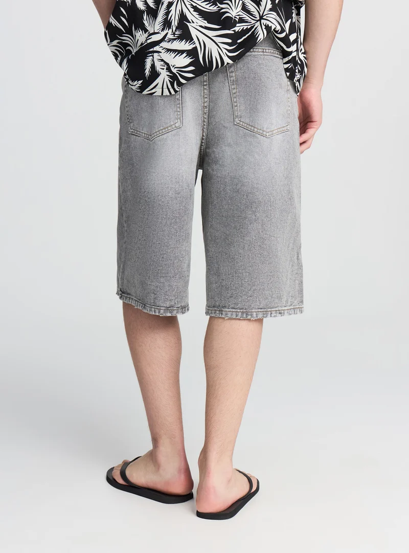 Bermuda baggy in denim