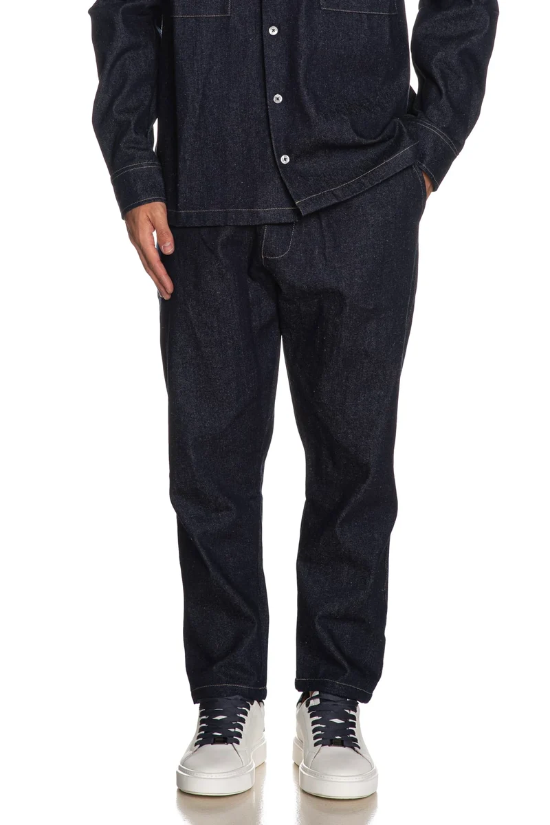Pantalone Diego Rodriguez Casual Jeans Da Uomo Denim Dark Blu
