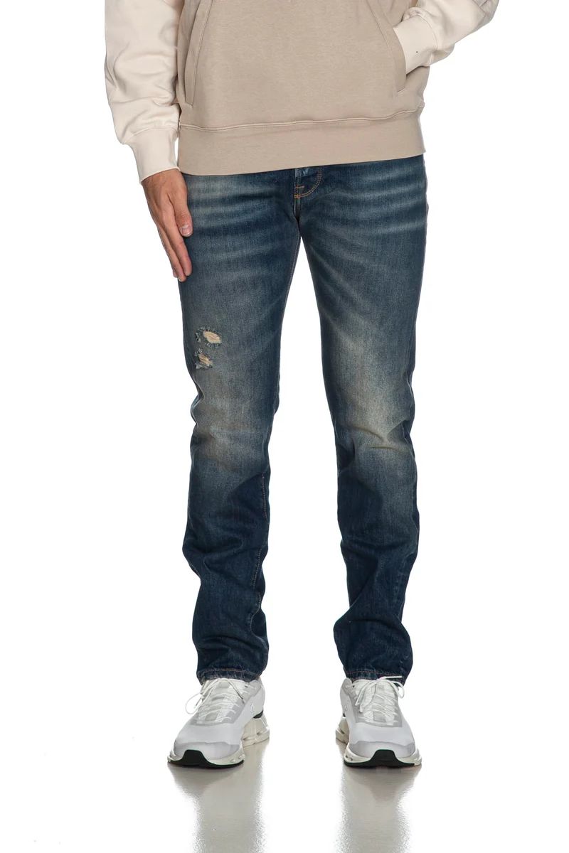 Jeans Fifty Four Takeo Da Uomo Denim Dark Blu