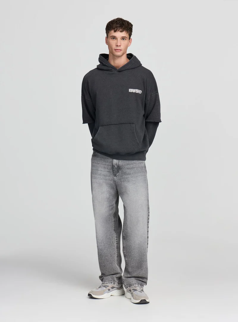 Jeans superbaggy acid wash