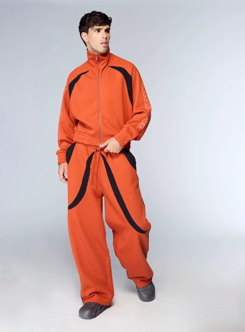 Pantaloni tuta con inserti a contrasto TRNPOPLAB