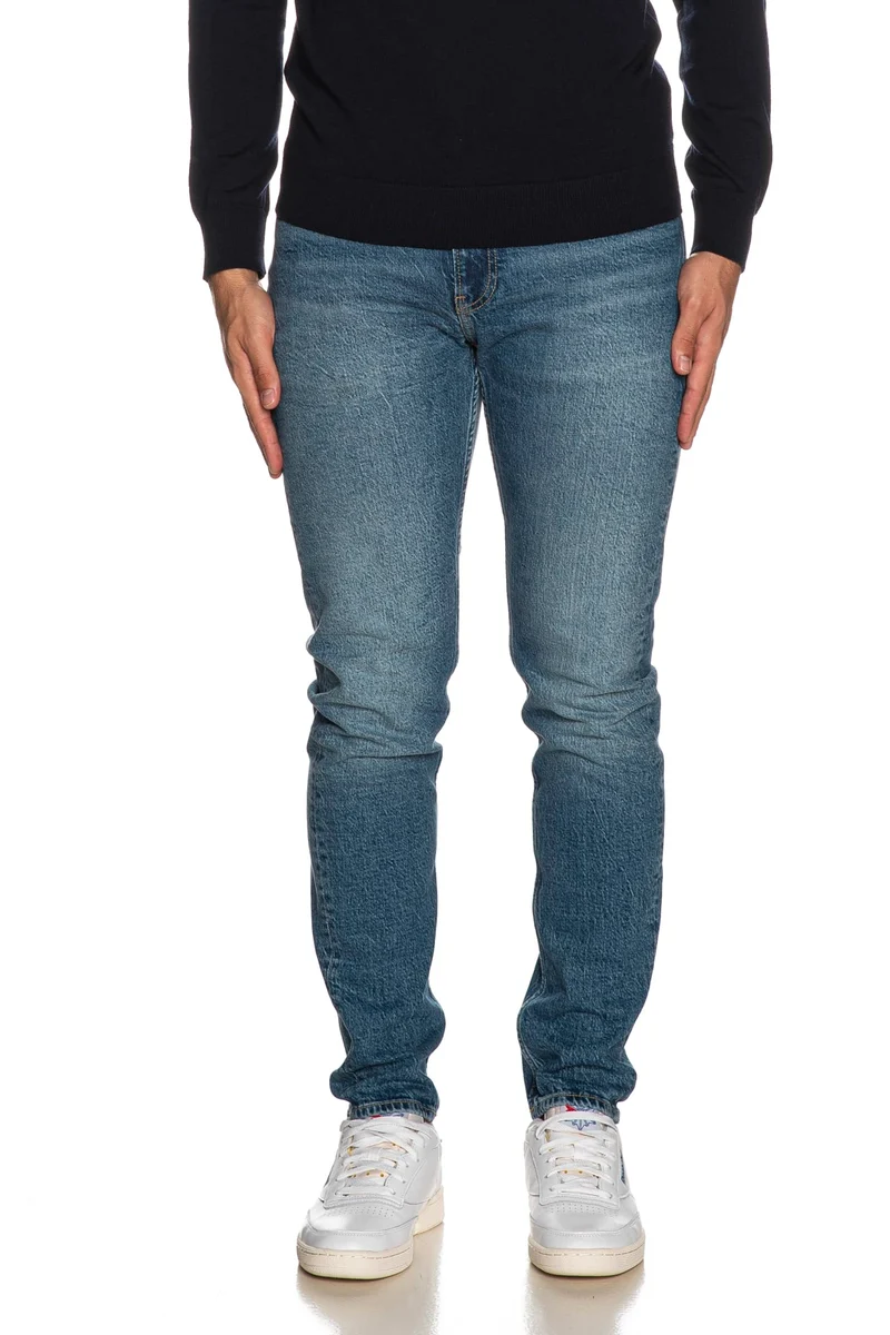 Jeans Calvin Klein Sl Tprd Da Uomo Denim Blu Medio