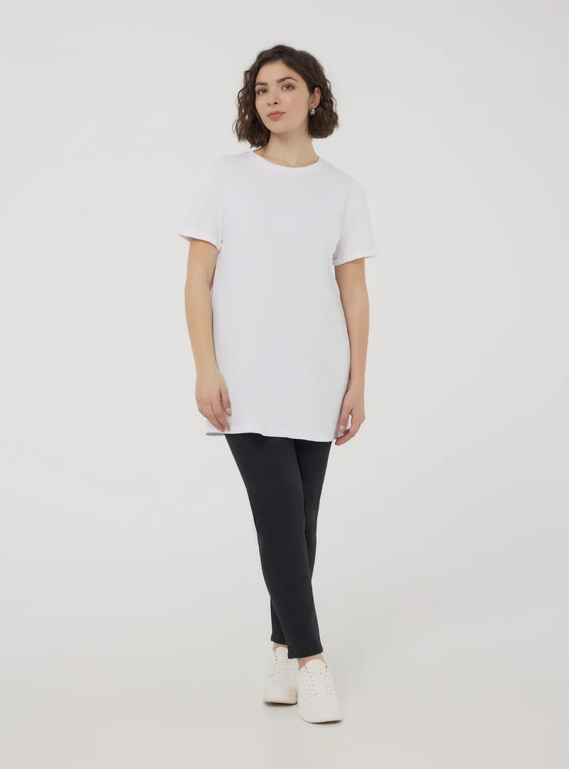 T-shirt tinta unita maxi