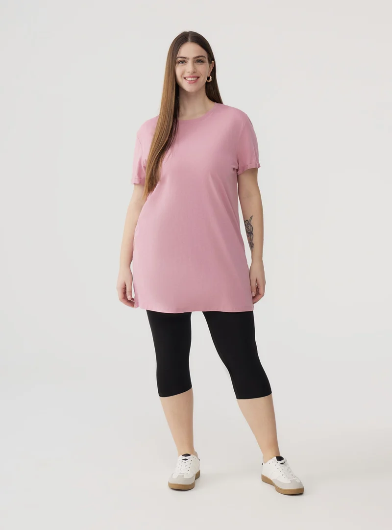 T-shirt tinta unita maxi