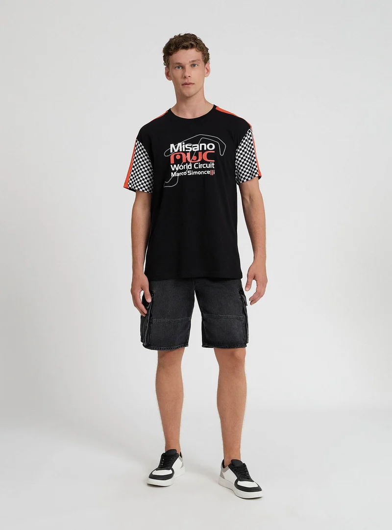 T-shirt block color con stampa MWC