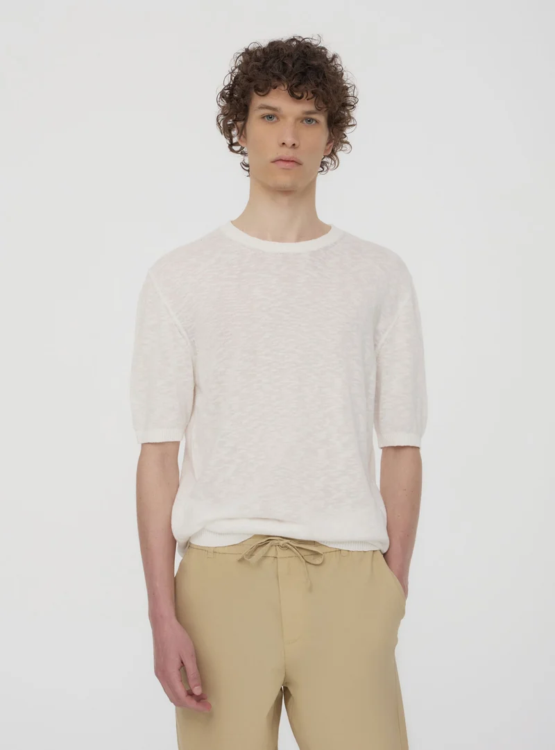 T-shirt scollo rotondo