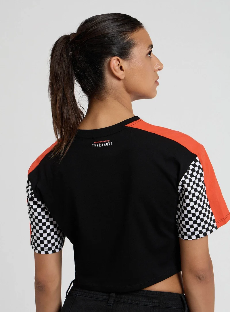 T-shirt block color con stampa MWC