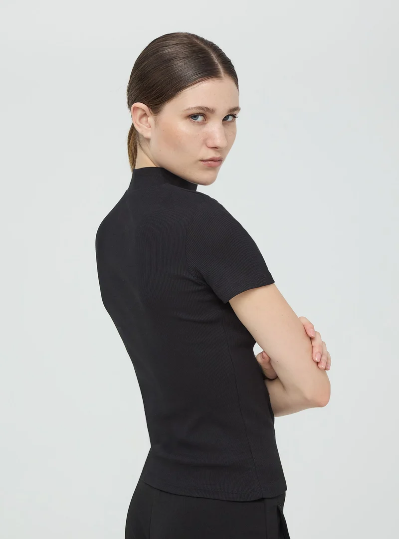 Pack 2 t-shirt lupetto a costine