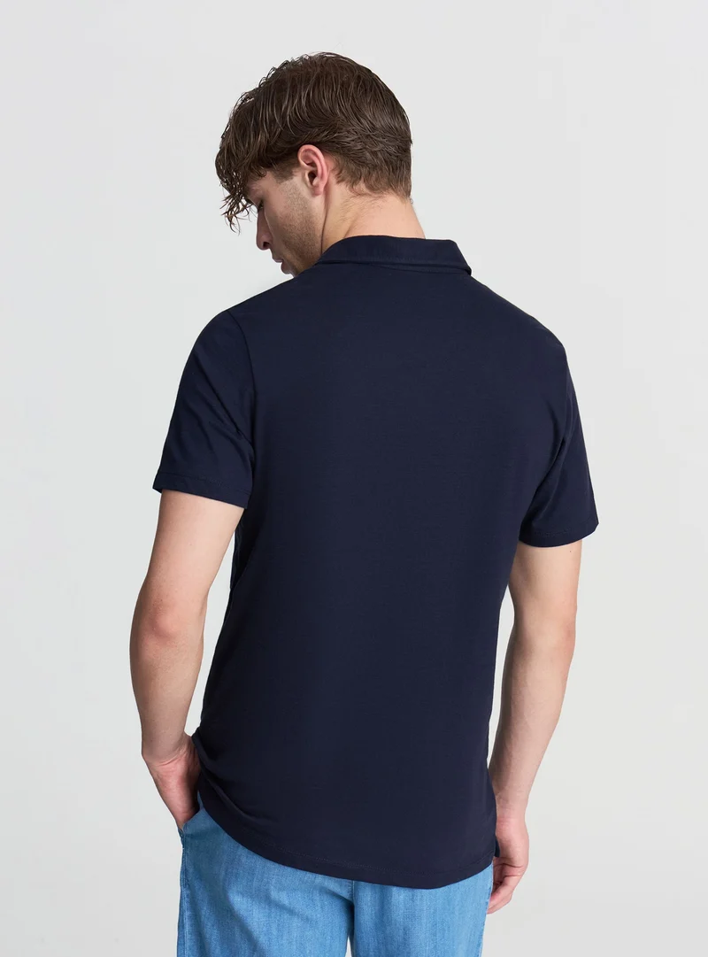 T-shirt polo tinta unita