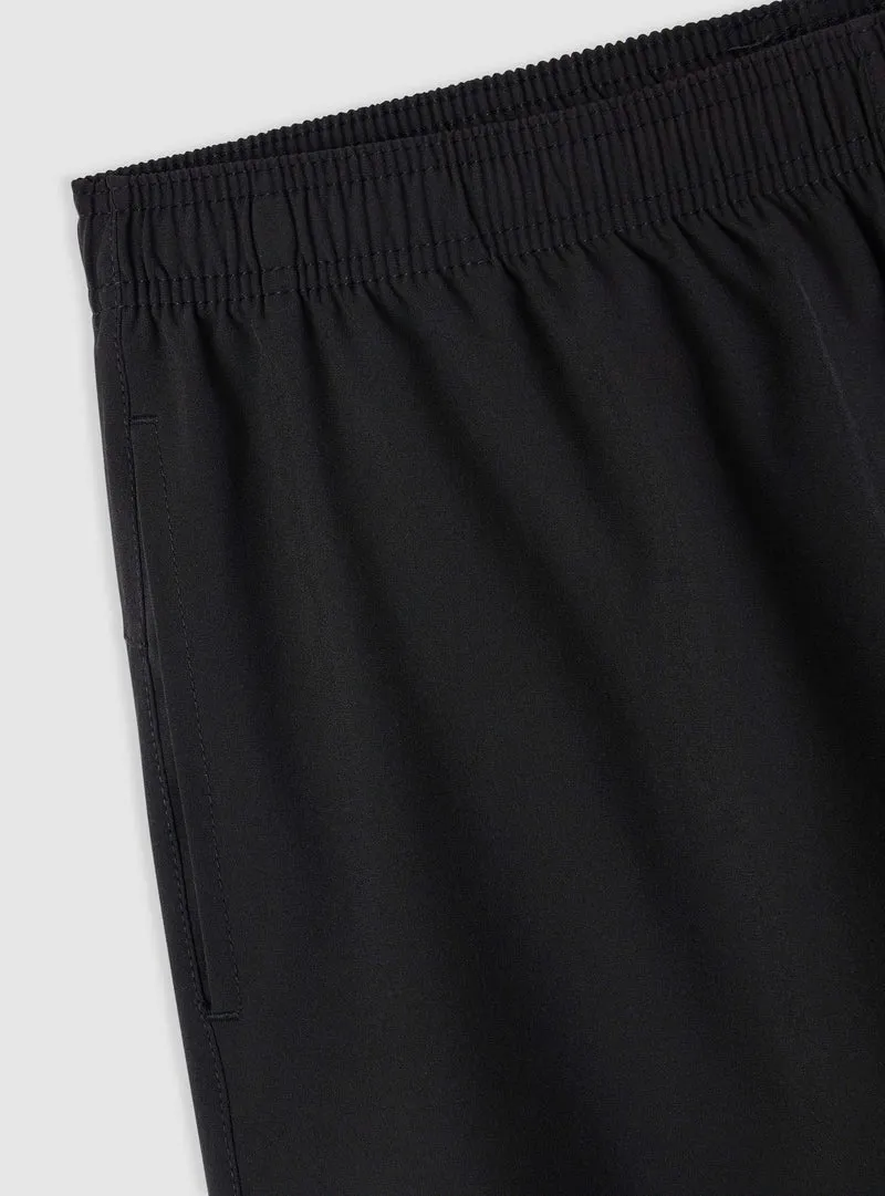 Pantaloncini sportivi a tinta unita con logo