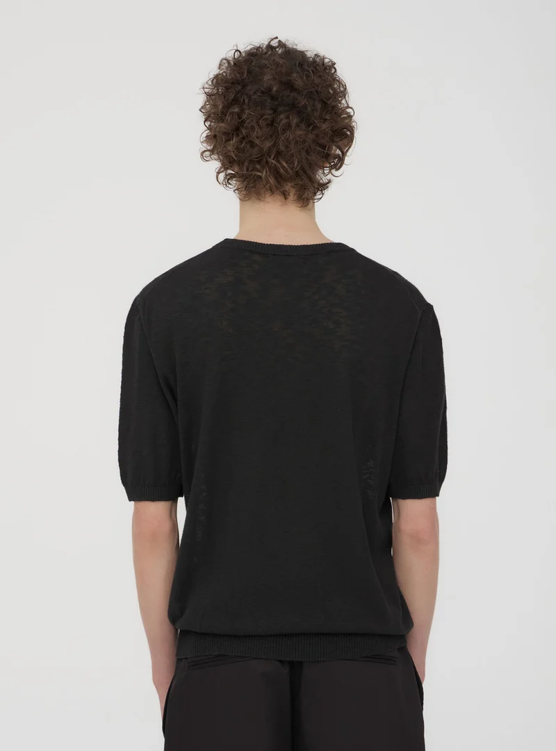 T-shirt scollo rotondo