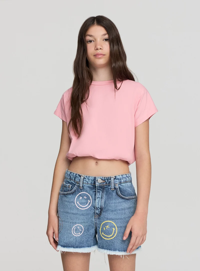 T-shirt crop balloon