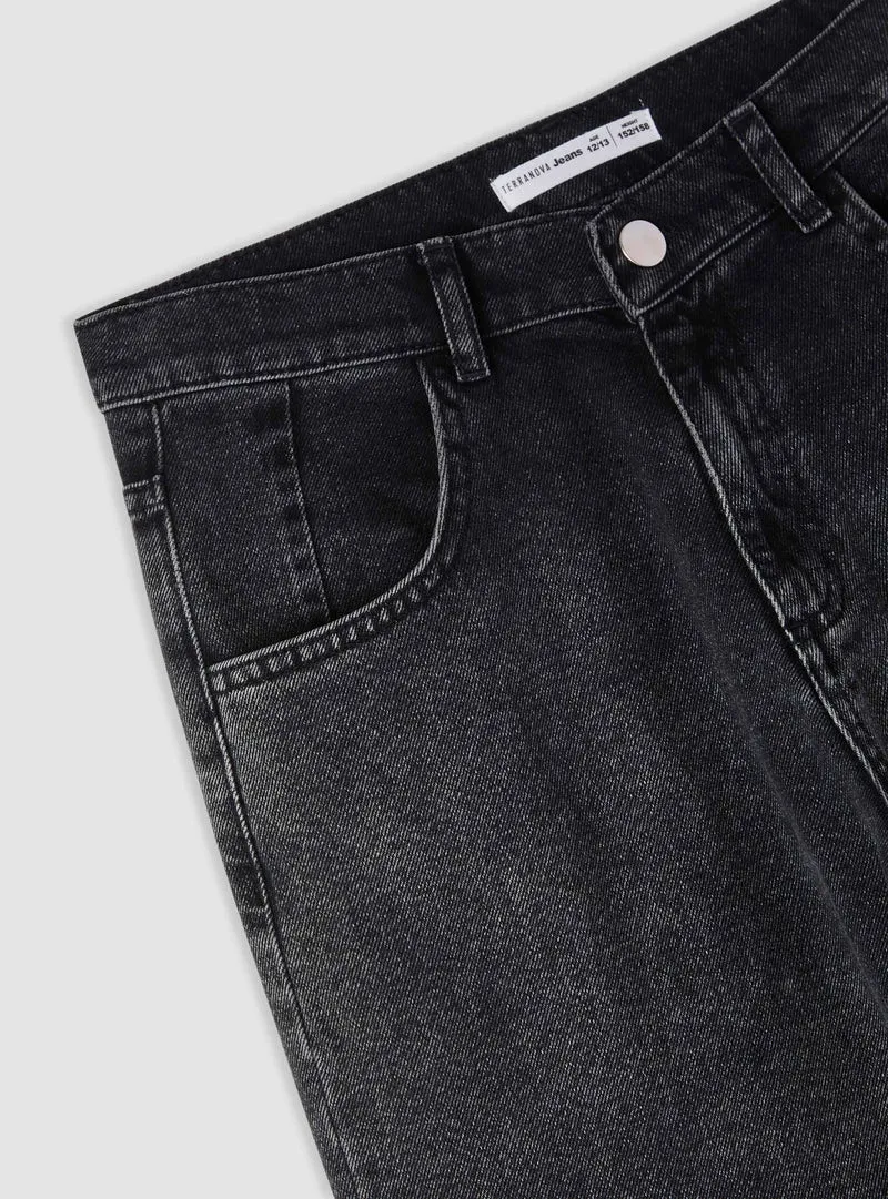 Jeans wide leg dégradé