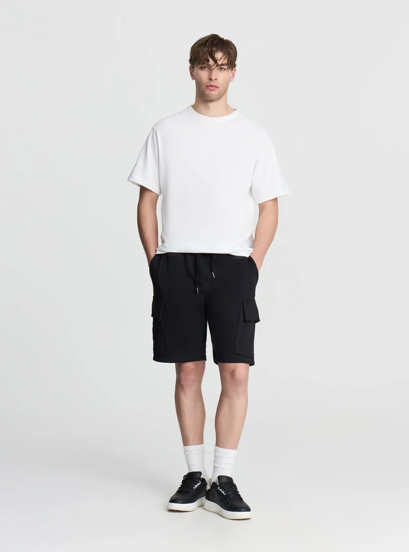 Pantaloncini cargo con coulisse