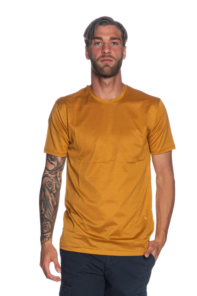 T Shirt Giovanni Scarano Sc Tee Da Uomo Ocra