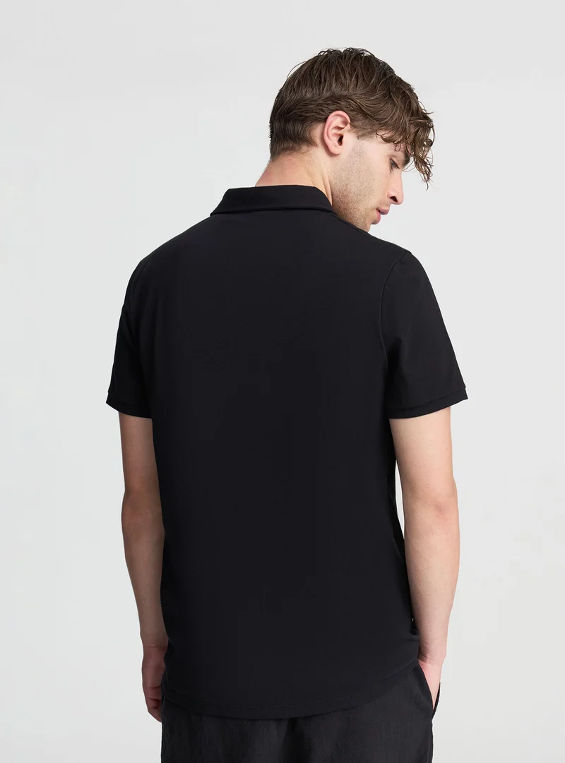 T-shirt polo tinta unita