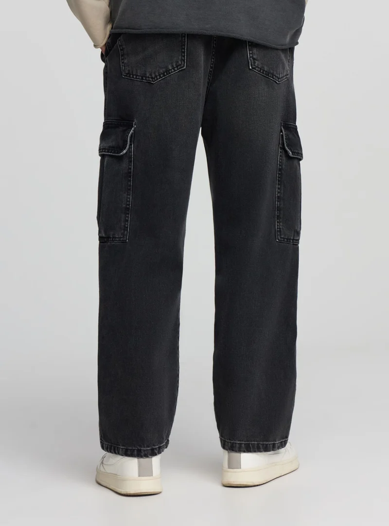 Jeans cargo superbaggy