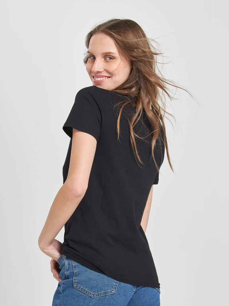 t-shirt slim tinta unita